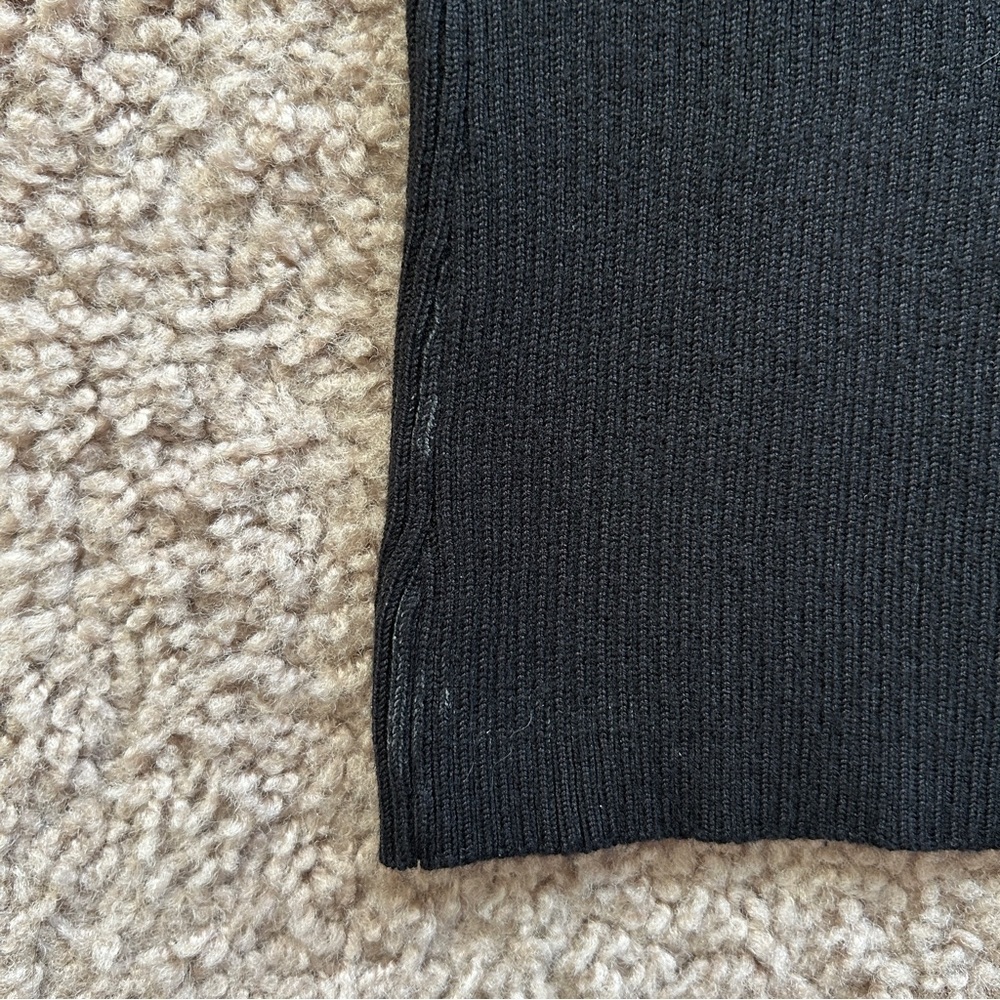 Philosophy Black Layered Flutter Sleeve Woven Rib Scoop Neck Top Size Large - Picture 12 of 14